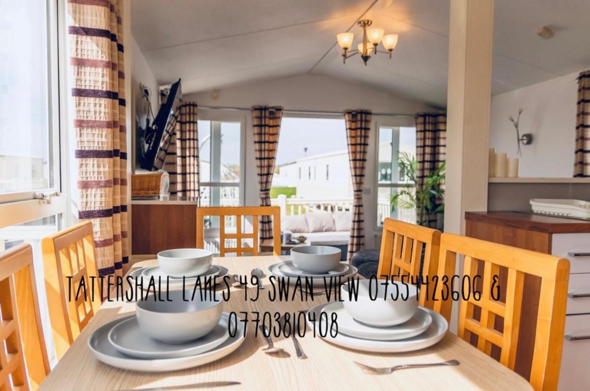 Swan View Retreats # Hottub # Egg Chair # Bbq & Bikes Included 8 Berth Tattershall Esterno foto